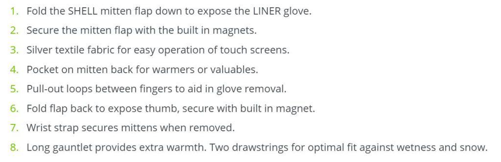 Heat3 Glove Features