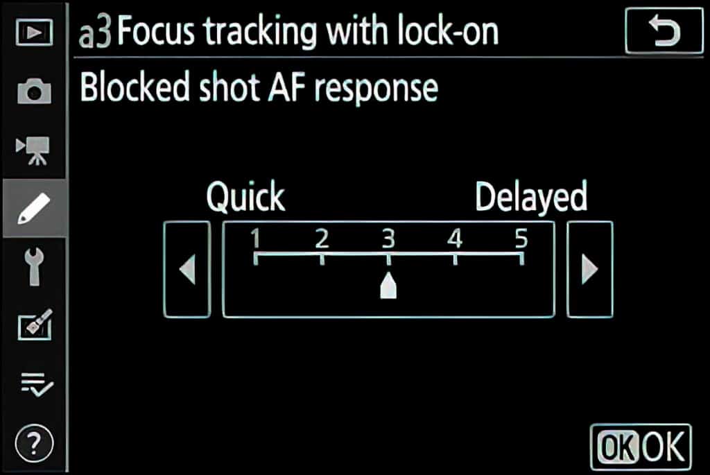 Nikon z6ii focus tracking with lock on