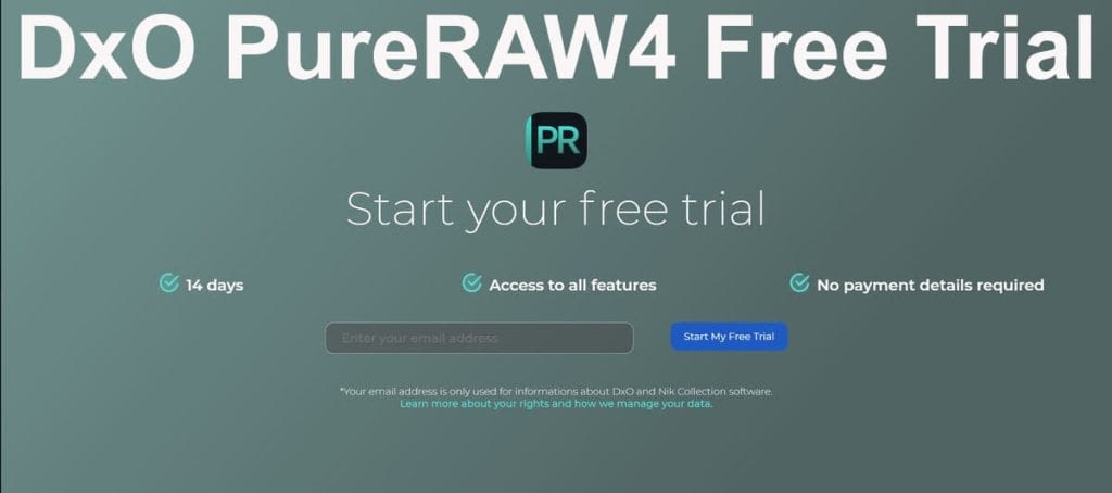 DxO PureRAW4 Free Trial