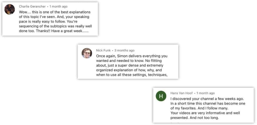 Simon dEntremont Testimonials