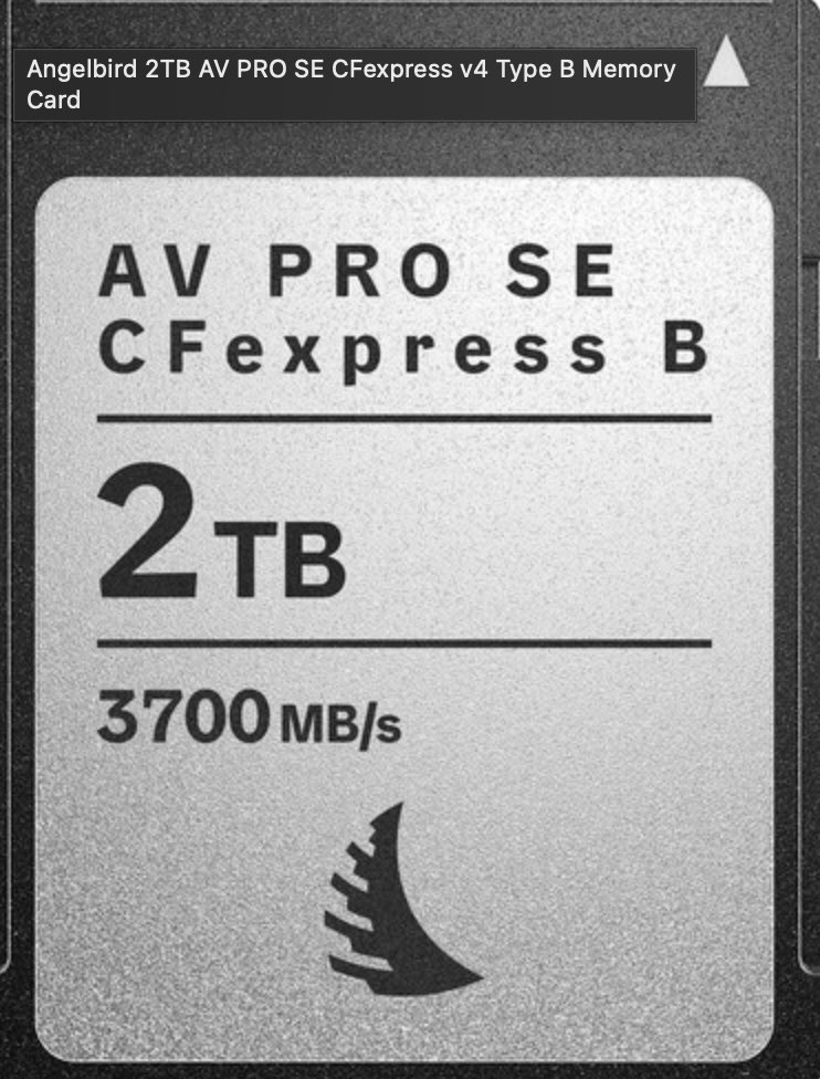 Angelbird 2TB CFexpress Memory 
