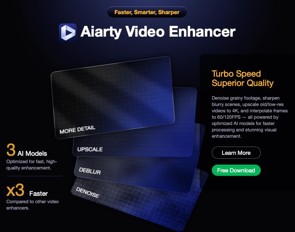 Aiarty Video Enhancer Performance