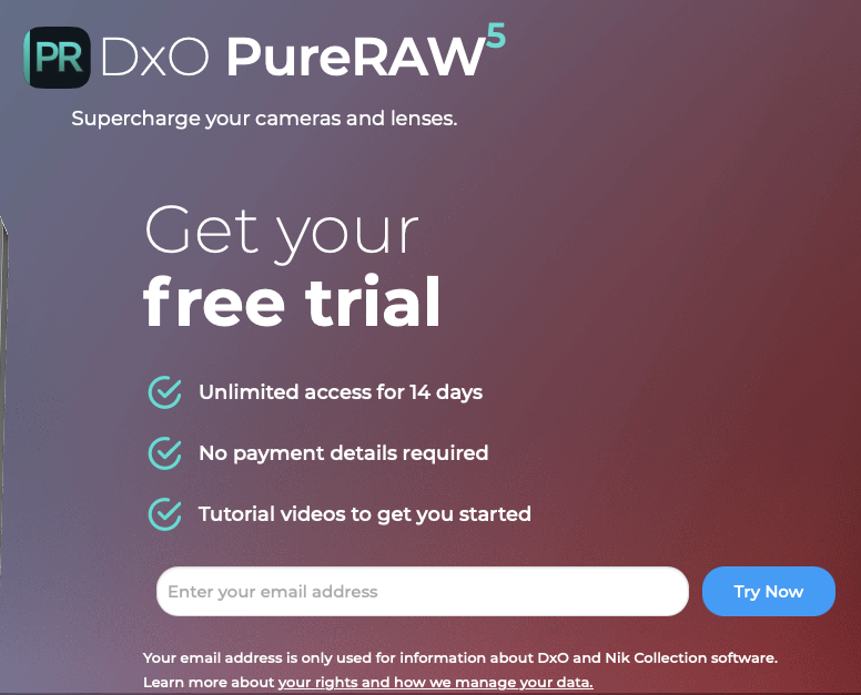 DxO PureRAW5 Free Trial